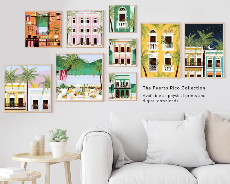 Puerto Rico Wall Art Puerto Rico Art Kitchen Wall Art Etsy