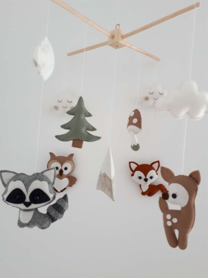 Baby Mobile Waldtiere. Baby mobile Etsy