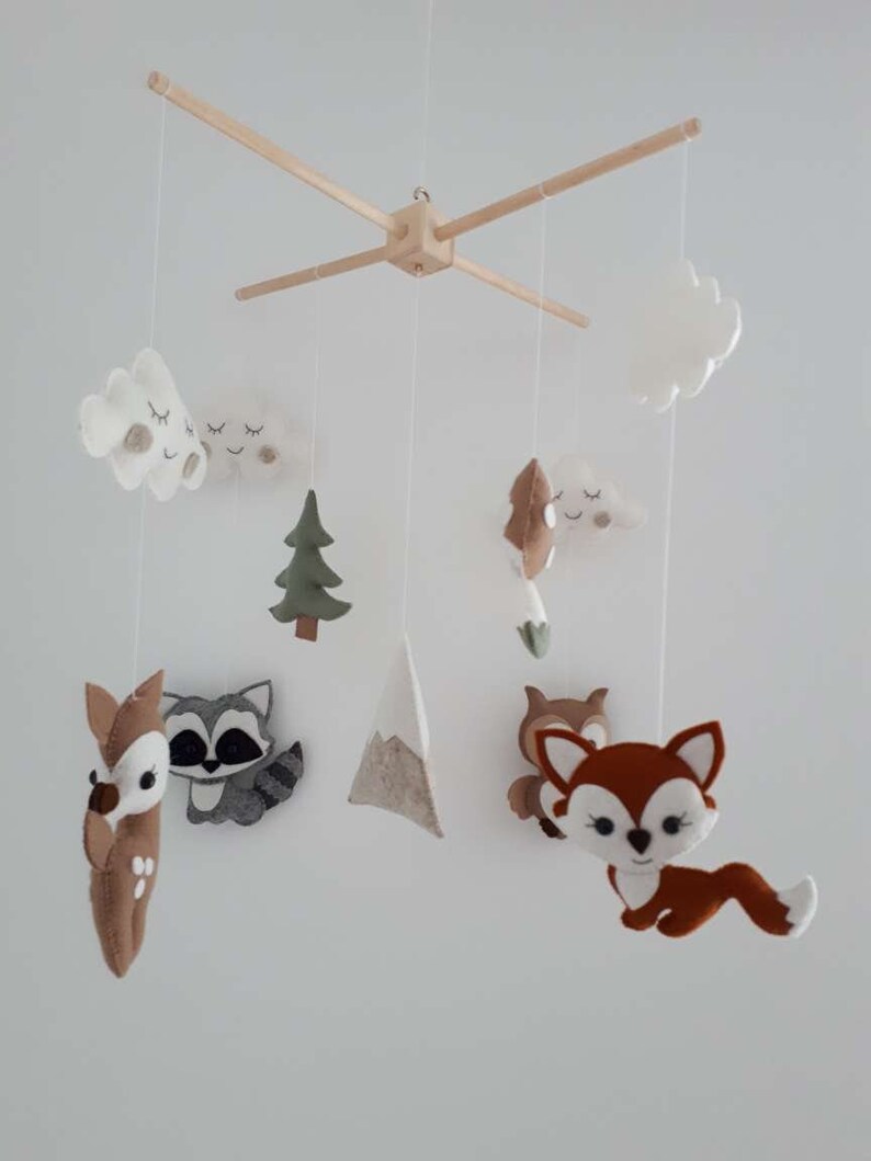 Baby Mobile Waldtiere. Baby mobile Etsy