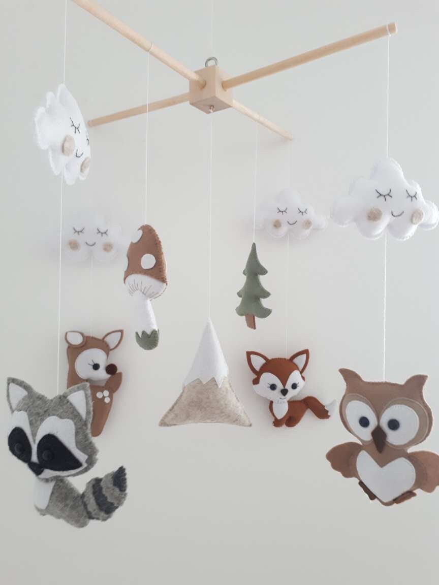 Baby Mobile Forest Animals. Baby mobile Baby Etsy