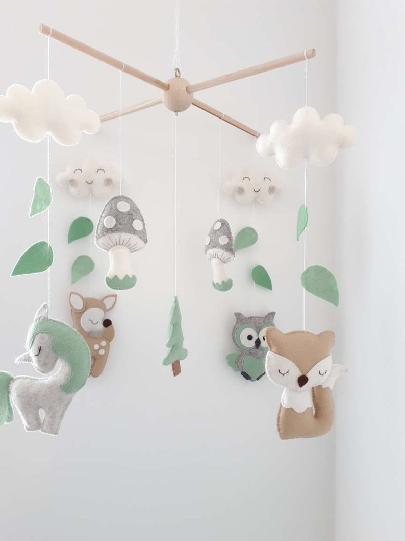 Baby Mobile Waldtiere. Baby mobile | Etsy