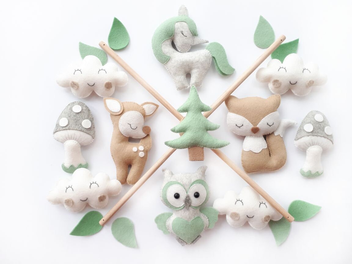 Baby Mobile Waldtiere. Baby mobile Etsy
