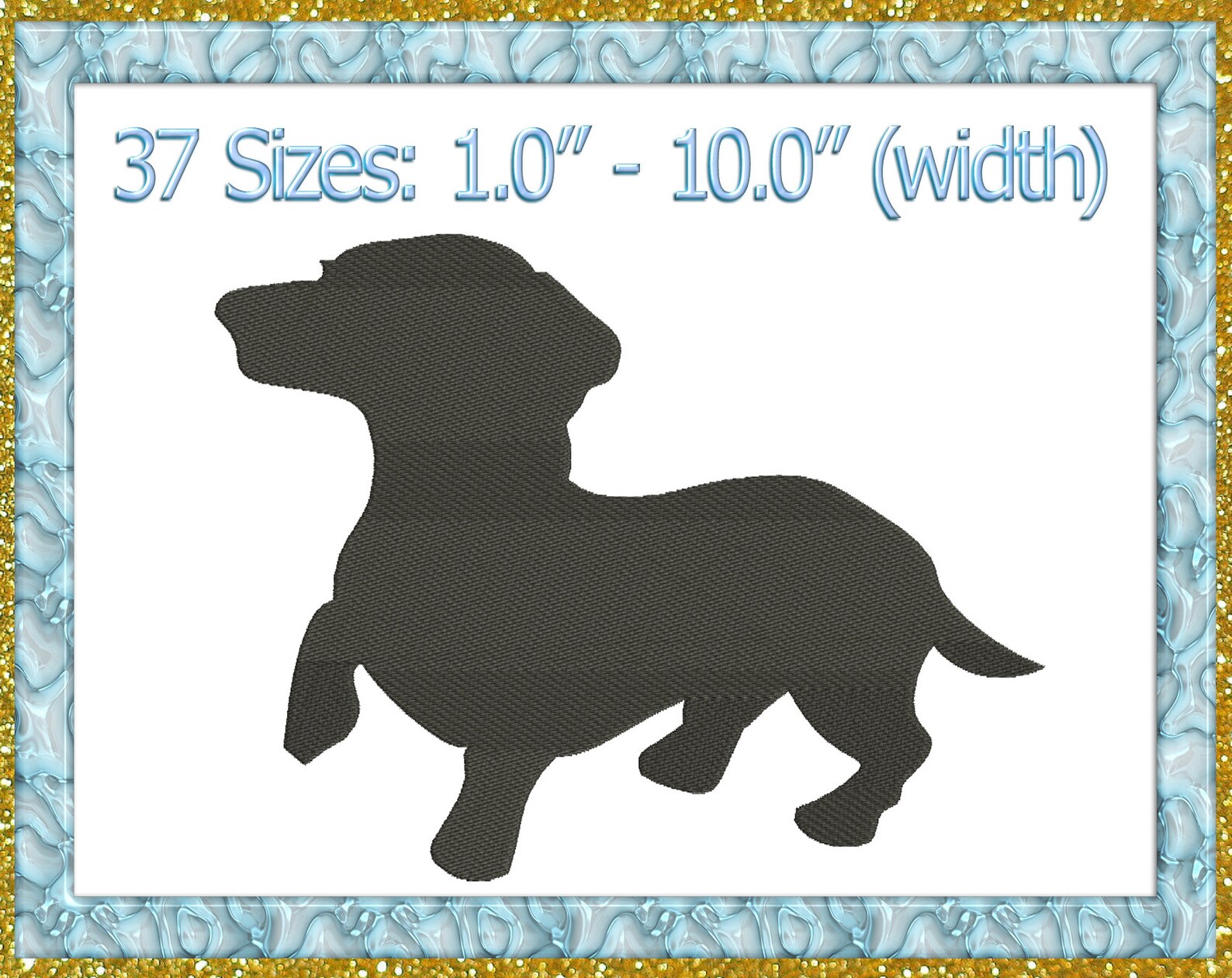 Dachshund embroidery design Dachshund machine embroidery Etsy