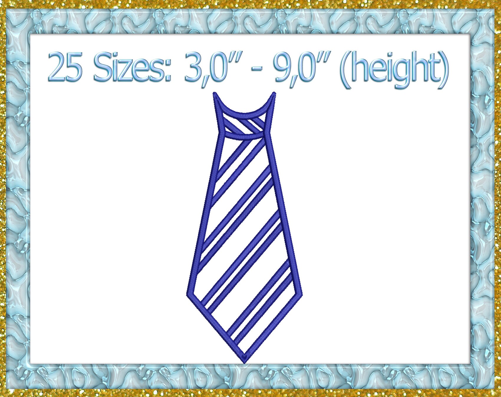 TIE Embroidery Design Tie Necktie Machine Embroidery Design Etsy