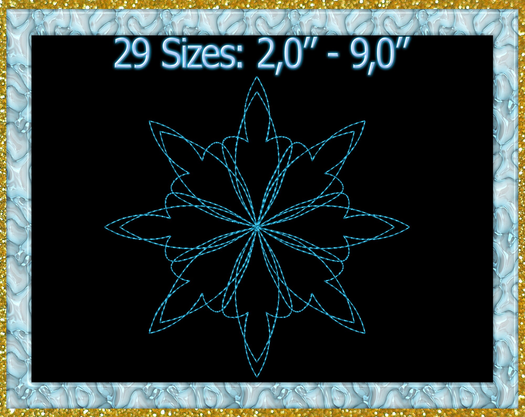 Snowflake quilt machine embroidery design quilting swirls  etsy Snowflake quilt machine embroidery design quilting swirls  etsy