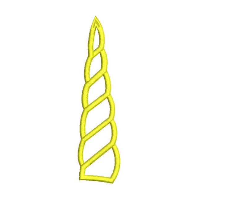 unicorn horn applique design embroidery horn embroidery design etsy