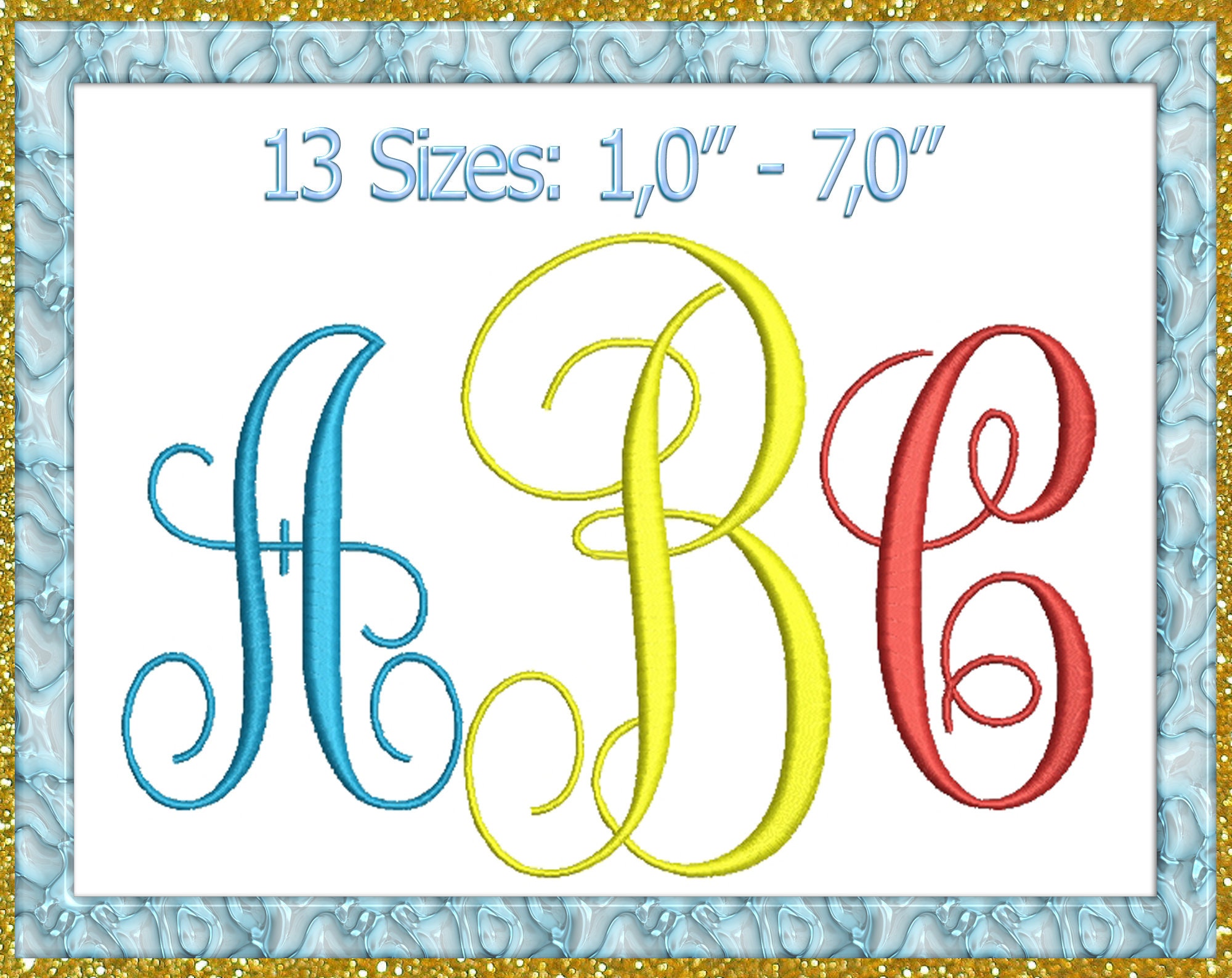 Vine Interlocking Monogram Font Monogram Embroidery Font Pin on Show to ...