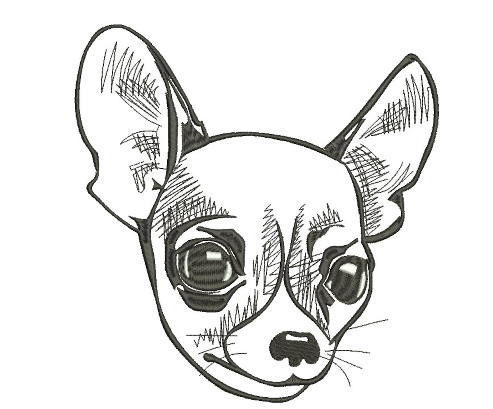 Chihuahua embroidery design chihuahua dog embroidery design  etsy Chihuahua embroidery design chihuahua dog embroidery design  etsy