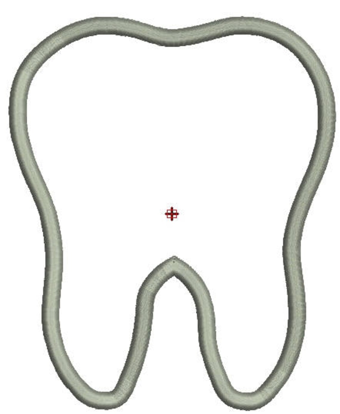 Tooth Applique Embroidery Design Dentist Dental Assistant Etsy
