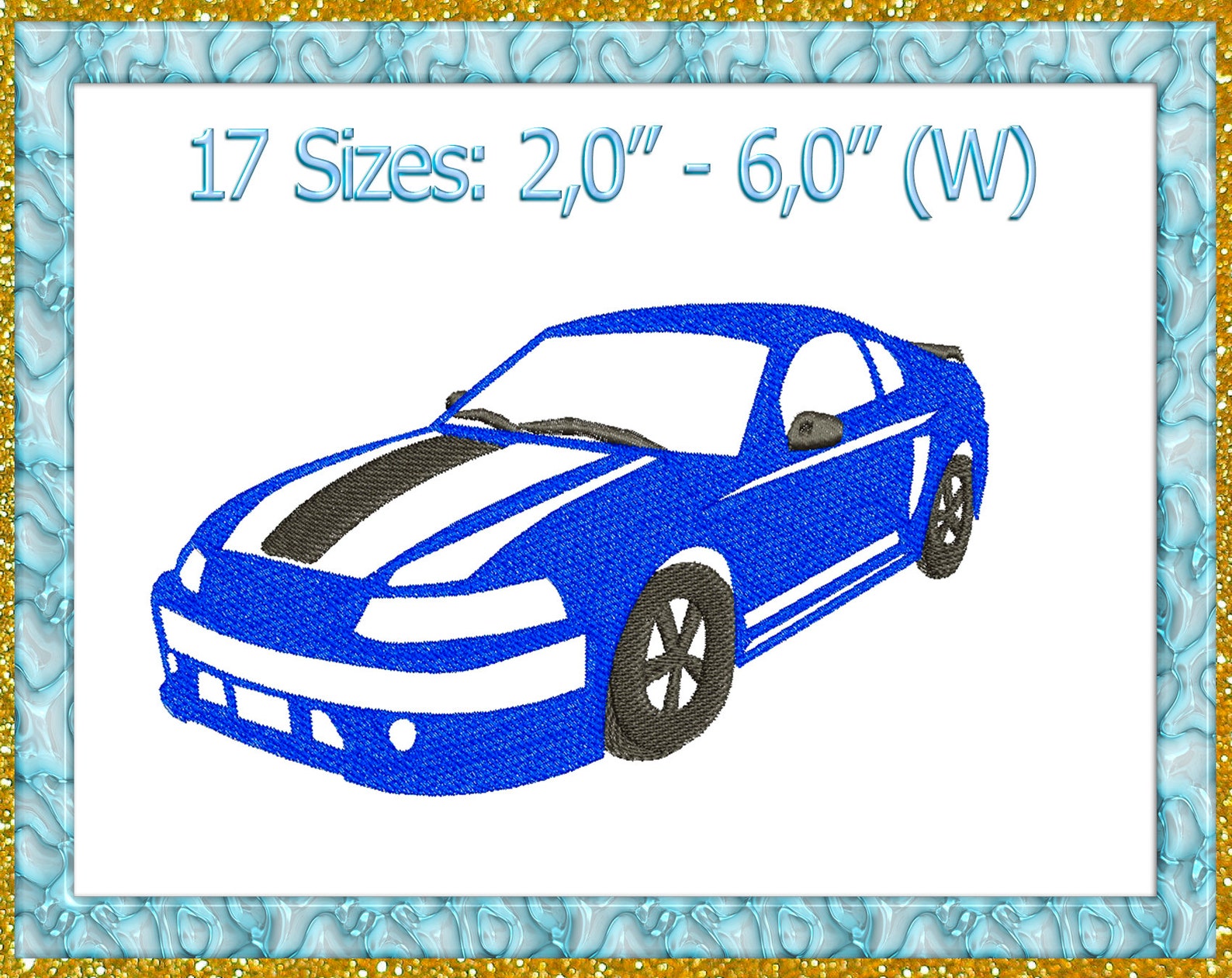 Car machine Embroidery design Car Embroidery Design Classic Etsy