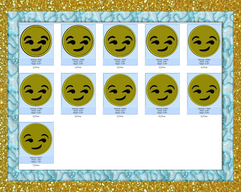Smirking emoji embroidery design smirk face emoji machine  etsy Smirking emoji embroidery design smirk face emoji machine  etsy