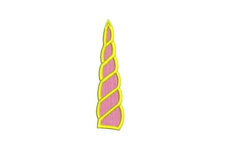 unicorn horn applique design embroidery horn embroidery design etsy