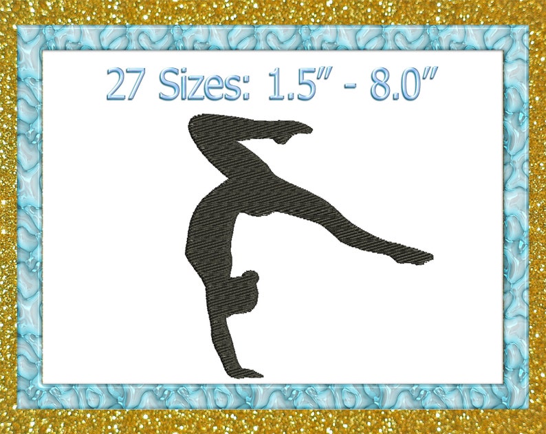 Gymnast machine Embroidery design Gymnastic Embroidery Design