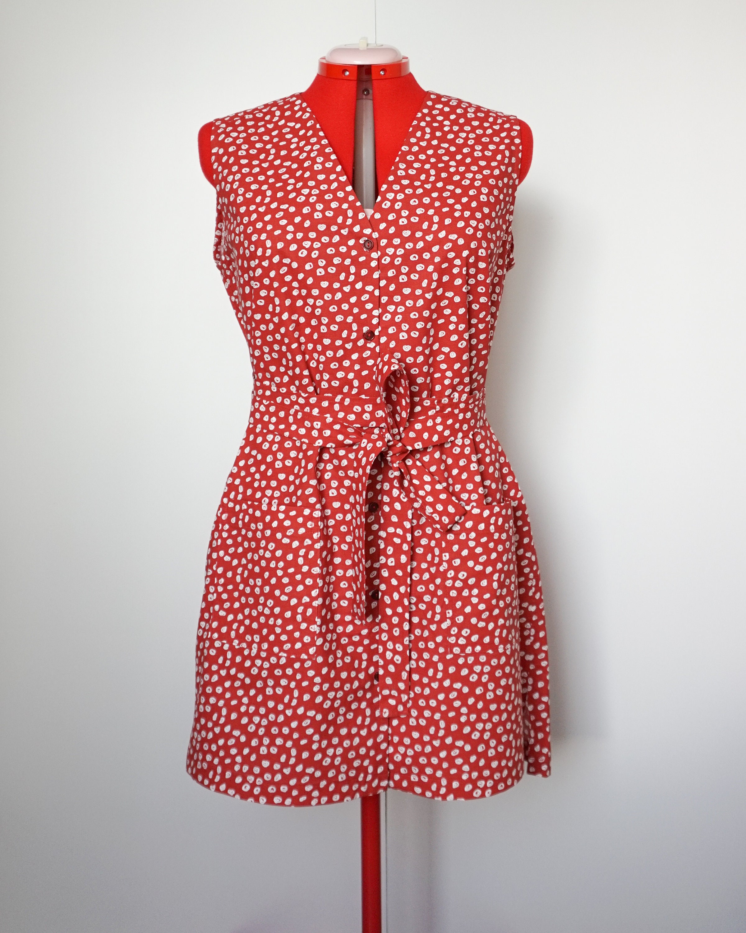 red and black dirndl