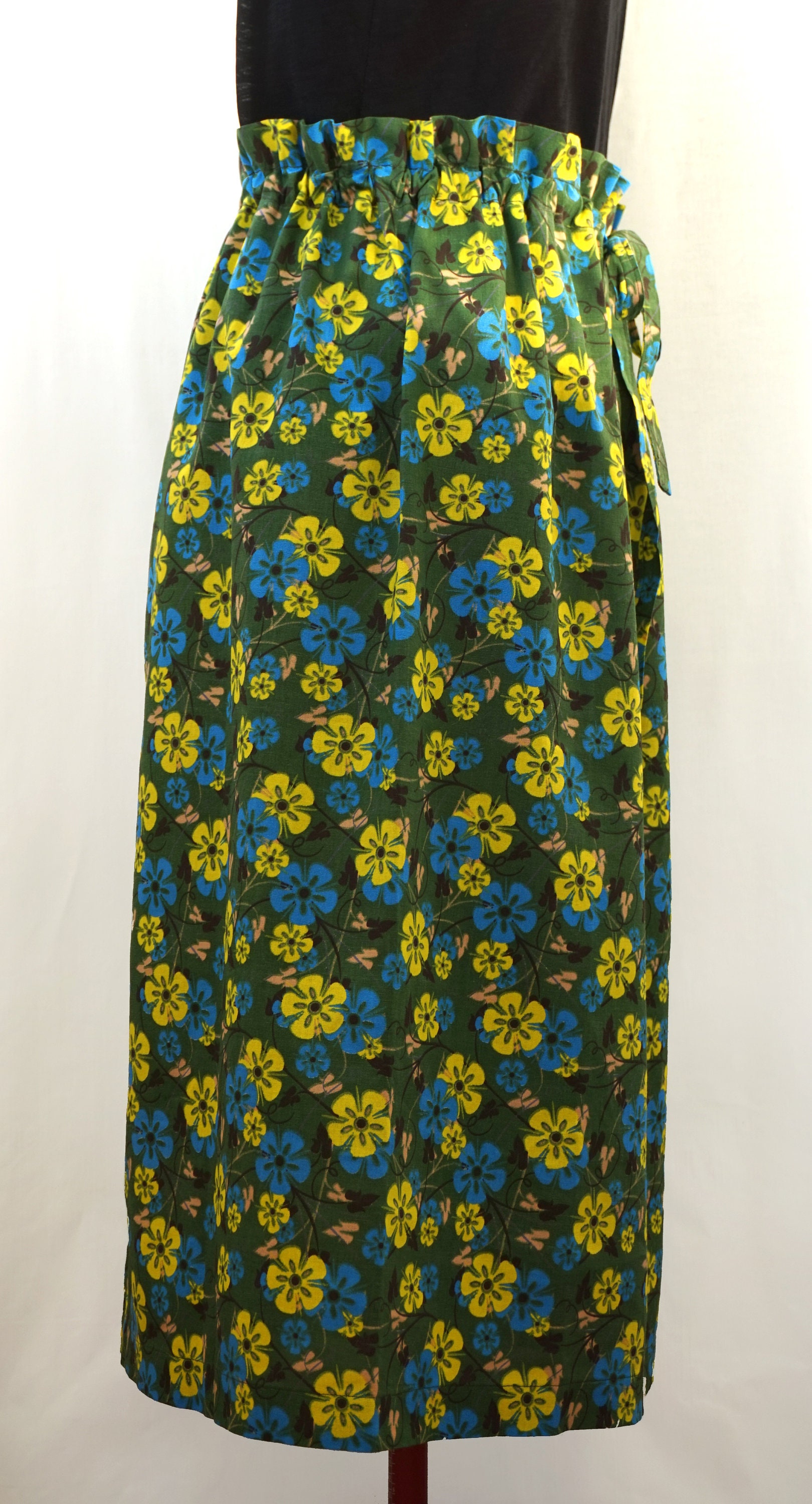 Floral maxi skirt maxi skirt midi skirt russia skirt green | Etsy