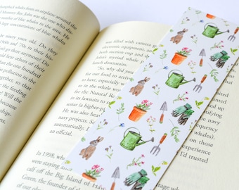 Gardening Bookmark, Bunny Pattern