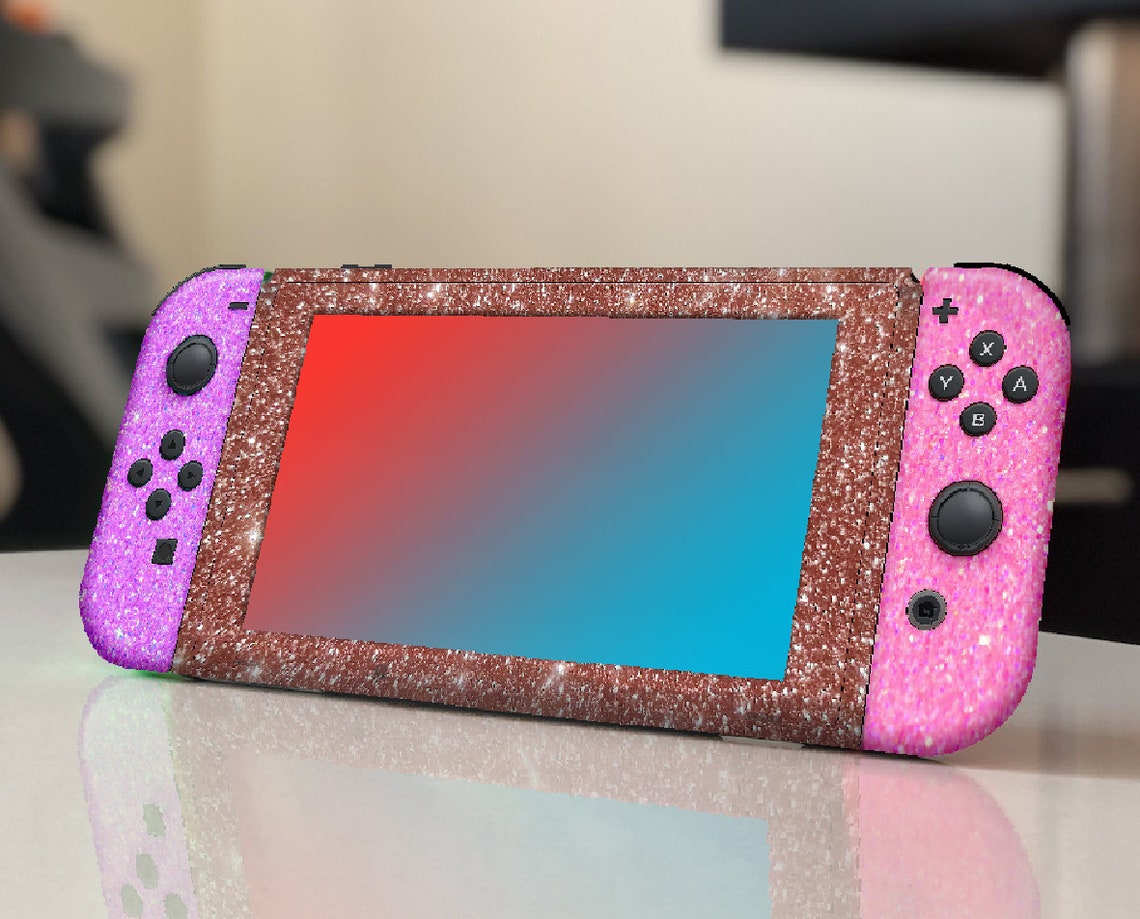 Glitter Skin for Nintendo Switch and Joycon Glitter Skin Etsy