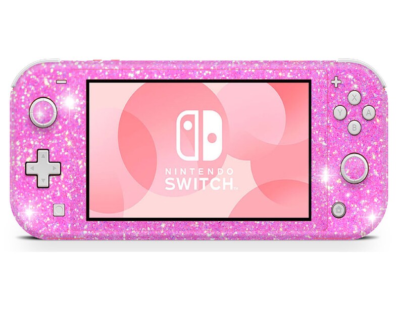 Pink Glitter Skin for Nintendo Switch Lite Glitter Sticker Etsy