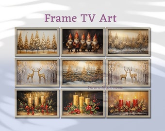 Frame TV Christmas Art Bundle Digital Downloads, Christmas Art Bundle, Christmas Art, Samsung Frame TV Art Bundle, Frame TV Christmas Art