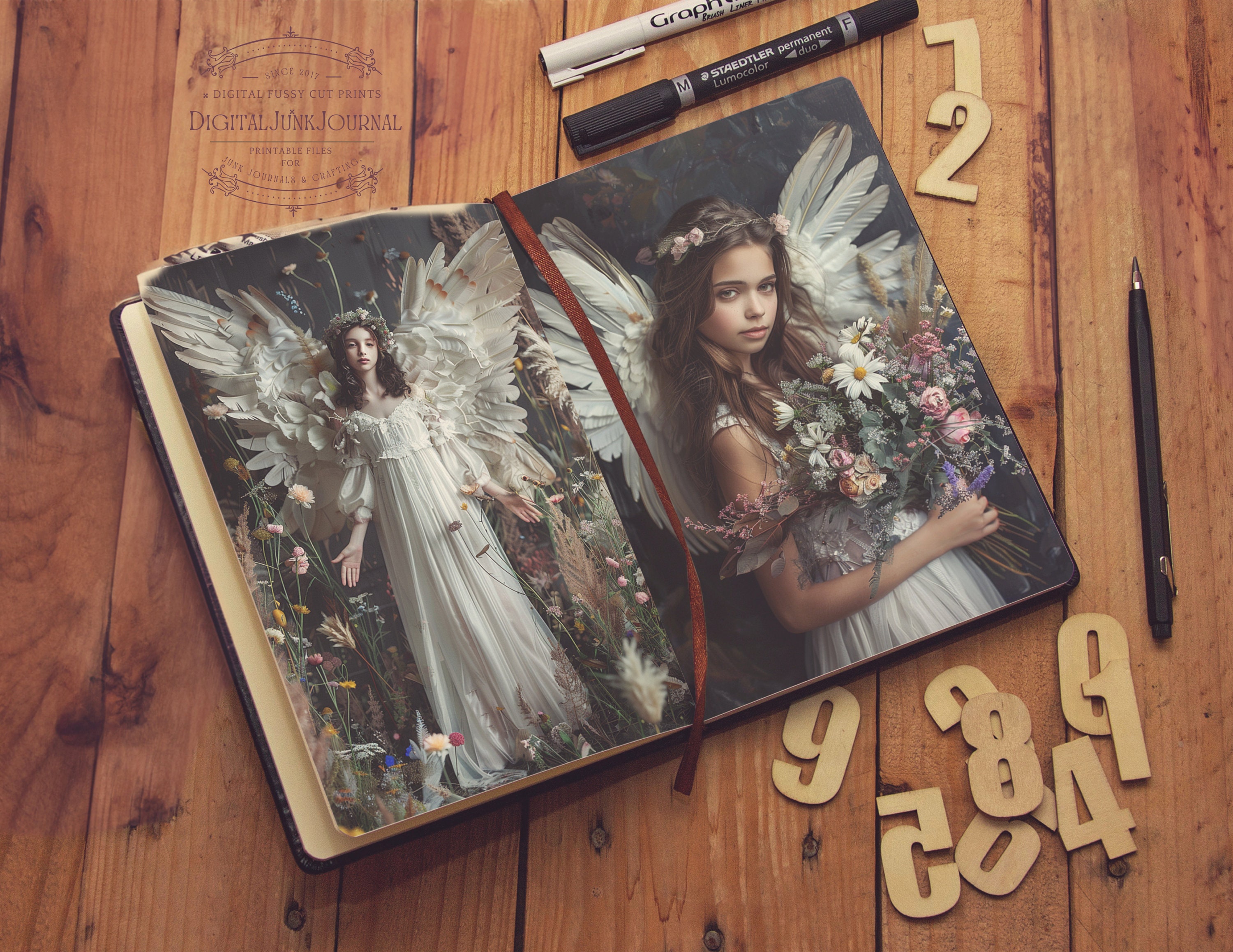 Guardian Angel, Angel Wings, Holy Spirit, Junk Journal Pages, Fussy ...