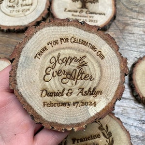 Wedding Coaster Favors, Wedding Coasters Wood Personalized, Wedding favors, Wedding Favors for Guests in Bulk, Wedding Gift Coasters