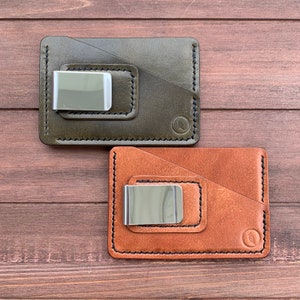 Handmade Cardholder Wallet - Groomsmen Gift - Made with Full-Grain Traditional Harnes Leather