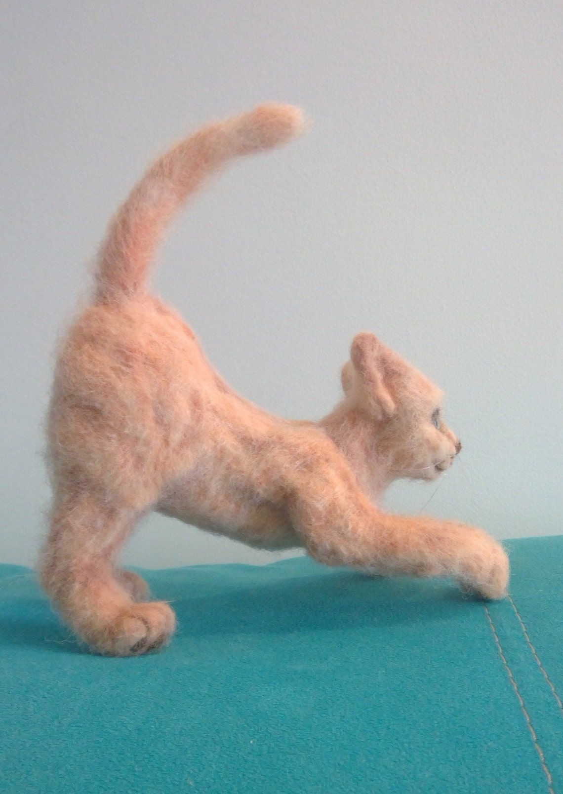 Wool Sculpture Needle Felted Cat Wool Cat Wool Animals Cat Etsy