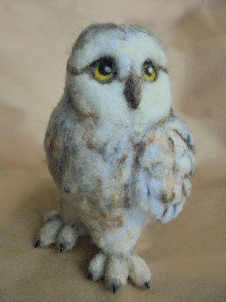 Harry Potter owl Needle felted owl Miniature owl White owl | Etsy