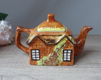 Cottage House Shaped Teapot England by Price Kensington Vintage