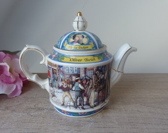 Vintage Théière Sadler Oliver Twist, Sadler teapot, Charles Dickens Tea Pot, Made in England