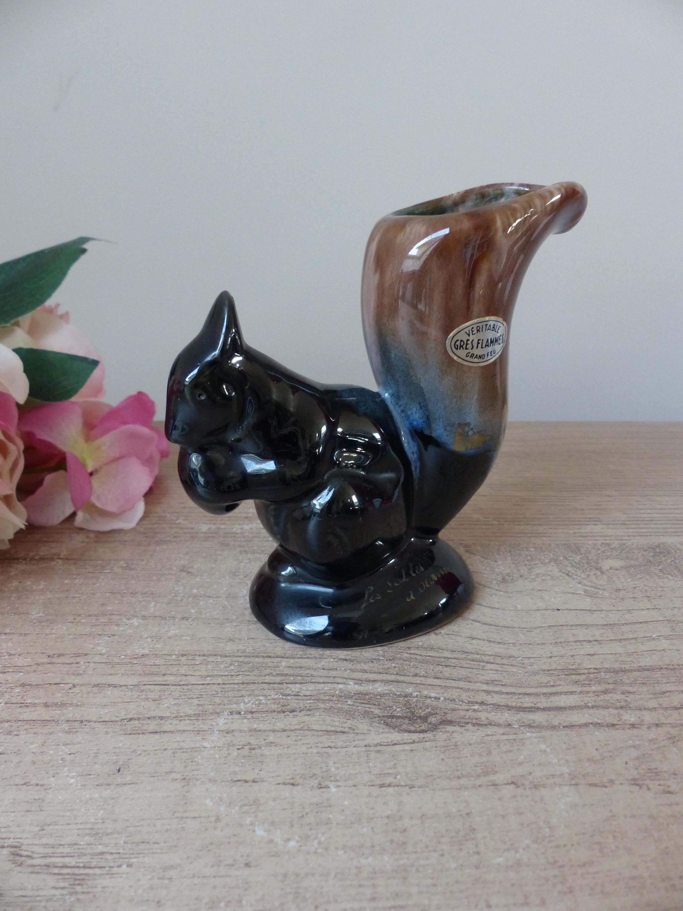 Vase pansu en grès flammé de Gilbert Méténier