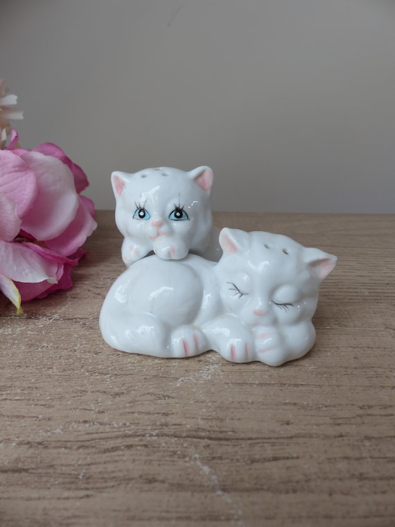Set Sale E Pepe In Ceramica A Forma Di Gatto - Design Divertente, Regalo Perfetto Per Amanti Degli Animali