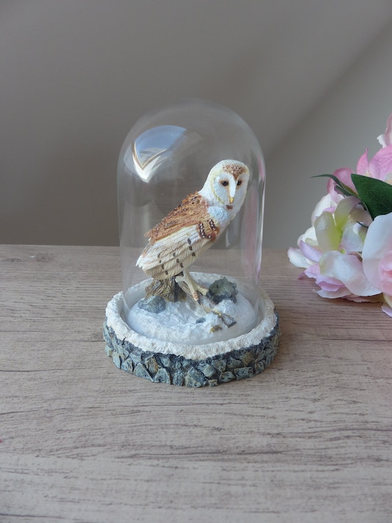 置物 59. The magnificent barn owl hand-painte Painted Resin Sculpture - the Magnificent Barn Owl - GEORGE
