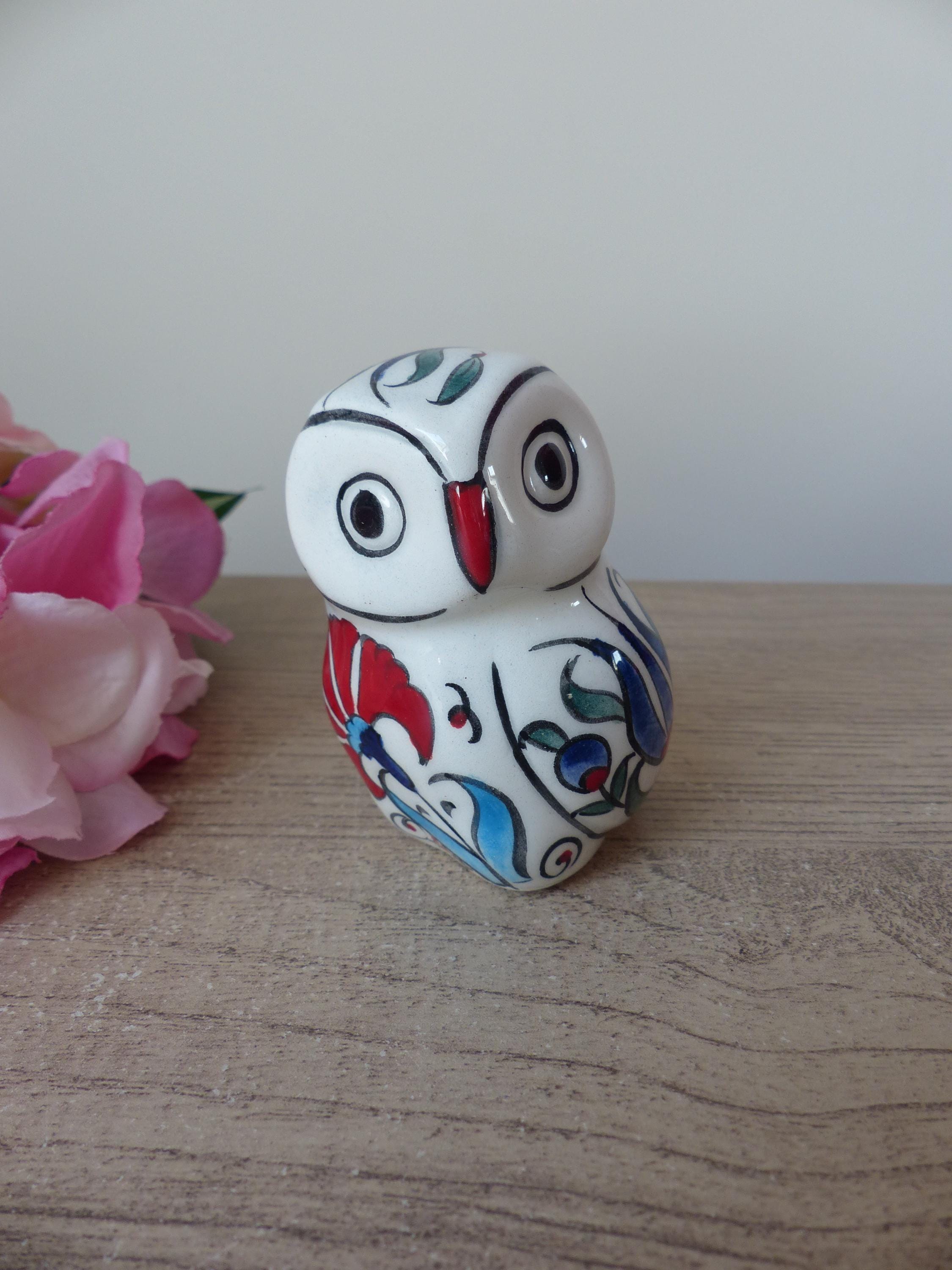 Achat FIGURINE CHOUETTE CÉRAMIQUE DORÉE _15X9X18CM LL53135 en gros