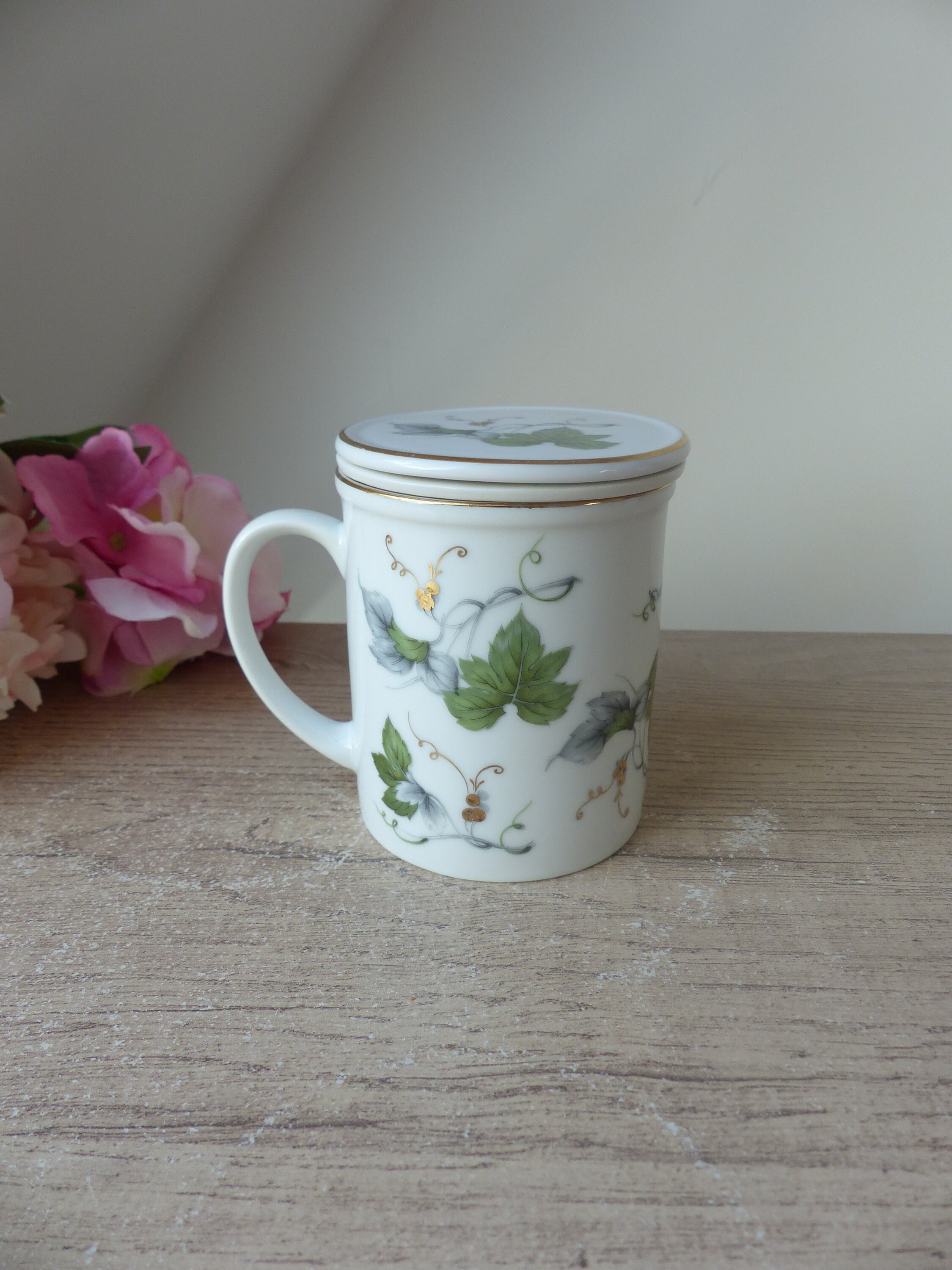 Tisanière Fleur De Vie - Porcelaine Avec Infuseur | Élégante Et Parfaite Pour Les Thés