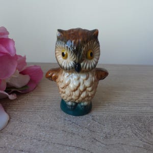 Goebel Owl Figurine 1975 – Vintage West German Figurine – Glossy Enamel