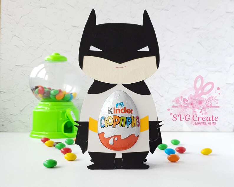 Download Kinder surprise egg holder svg cutting file Batman ...