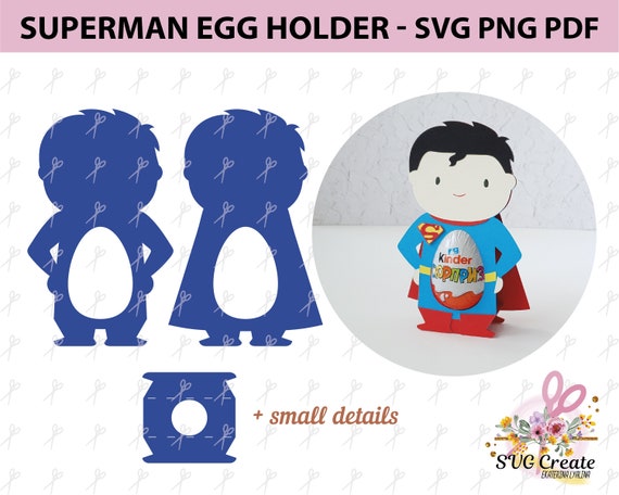 Download Kinder Surprise Holder Svg Cutting File Superman Template Etsy