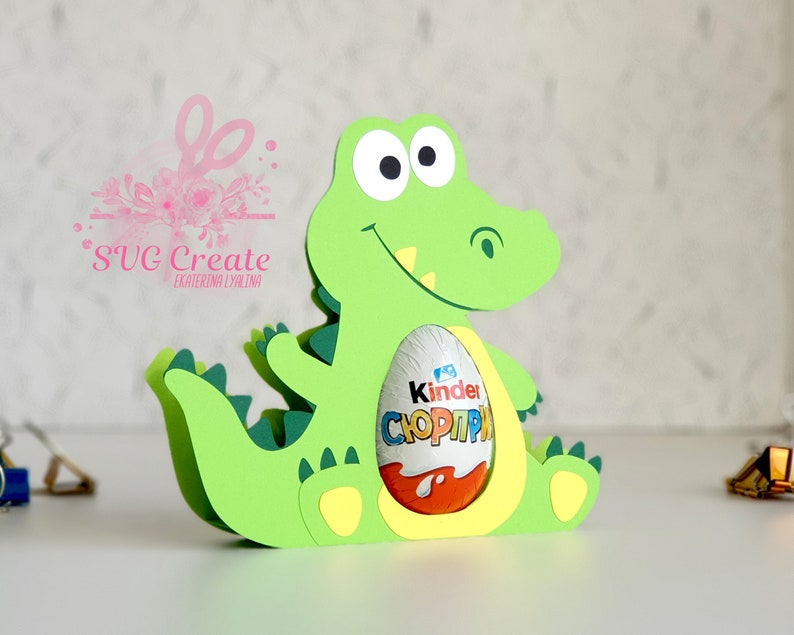 Download Kinder surprise egg holder svg cutting file crocodile svg | Etsy