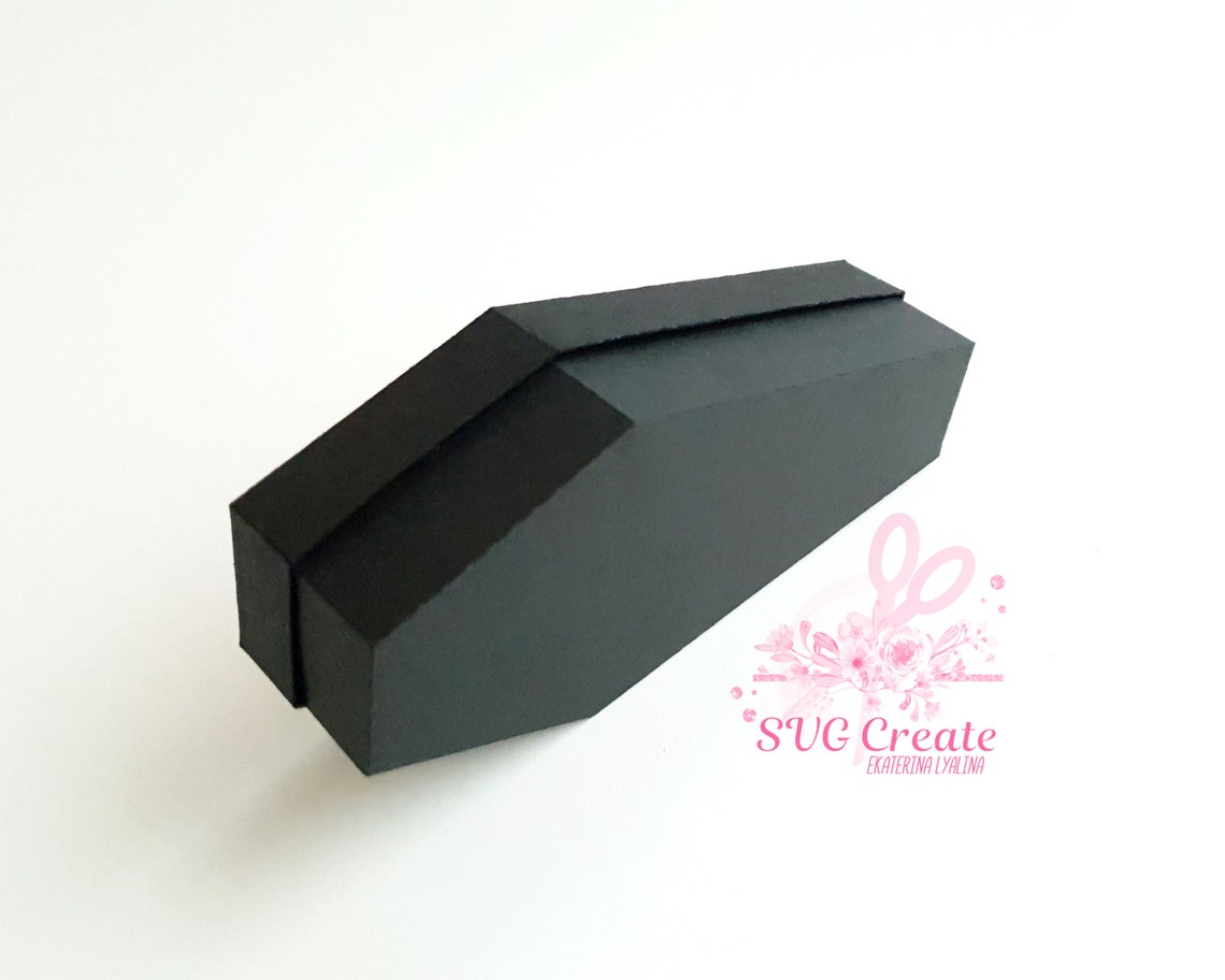 Coffin Template Pdf Box Printable Coffin Box Coffin Pdf | Etsy