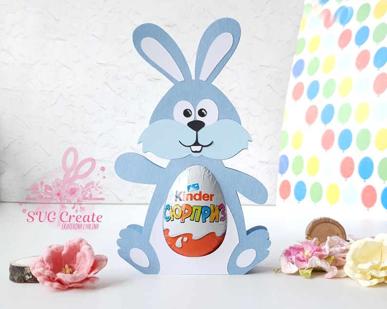Download Kinder surprise egg holder svg cutting file Bunny template ...