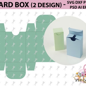 Card box template svg favor paper cut papercutting diy paper | Etsy