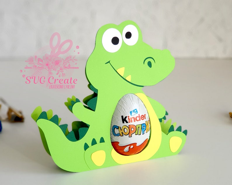Download Kinder surprise egg holder svg cutting file crocodile svg ...