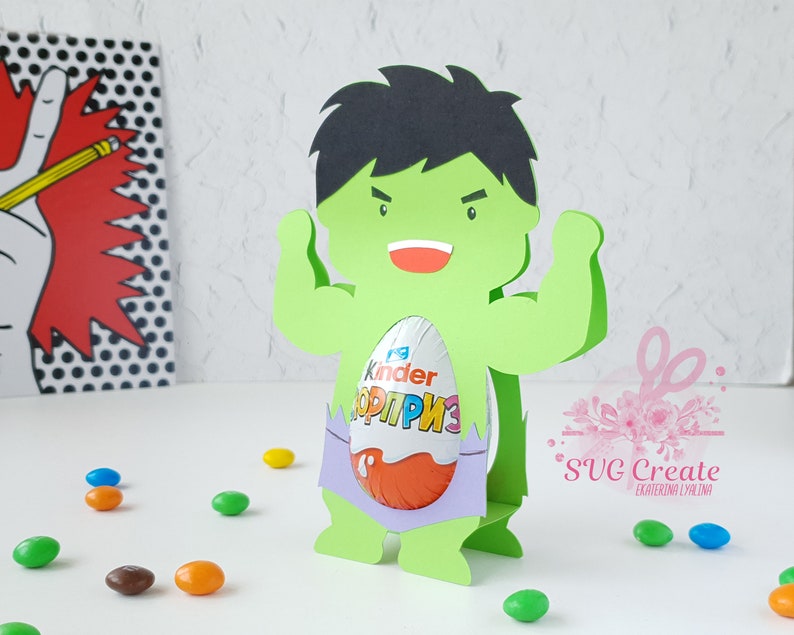 Download Kinder surprise egg holder svg cutting file Hulk template ...
