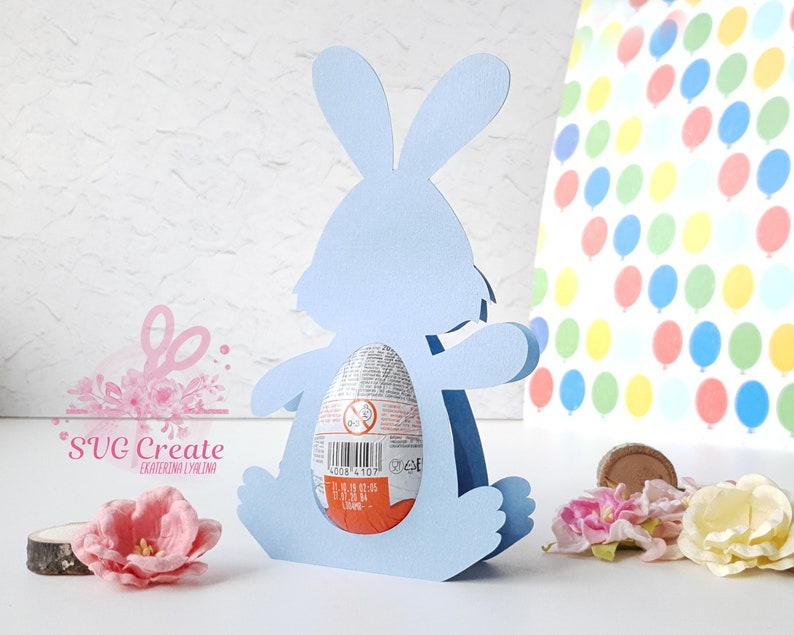Download Kinder surprise egg holder svg cutting file Bunny template ...