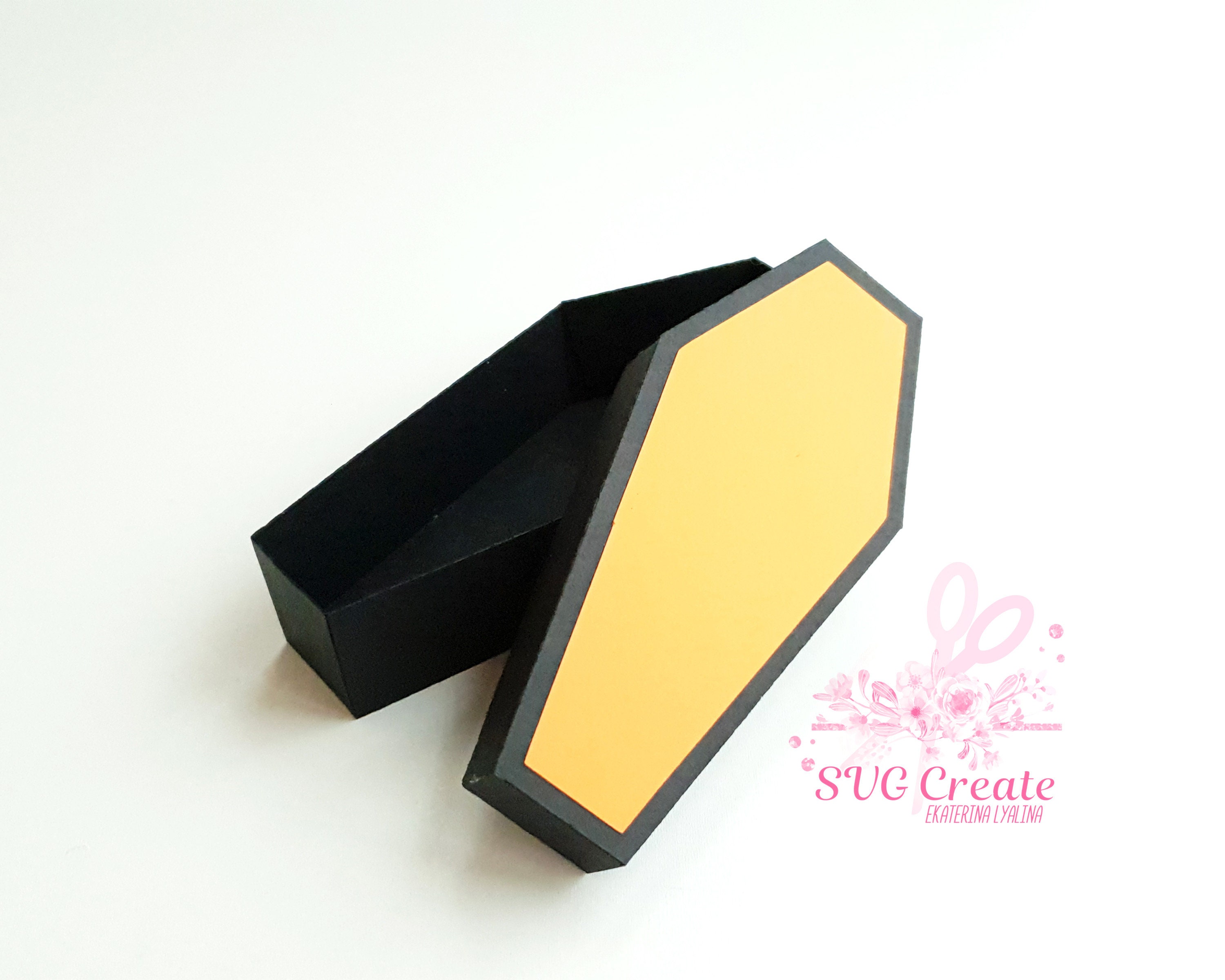 Coffin Template Pdf Box Printable Coffin Box Coffin Pdf | Etsy