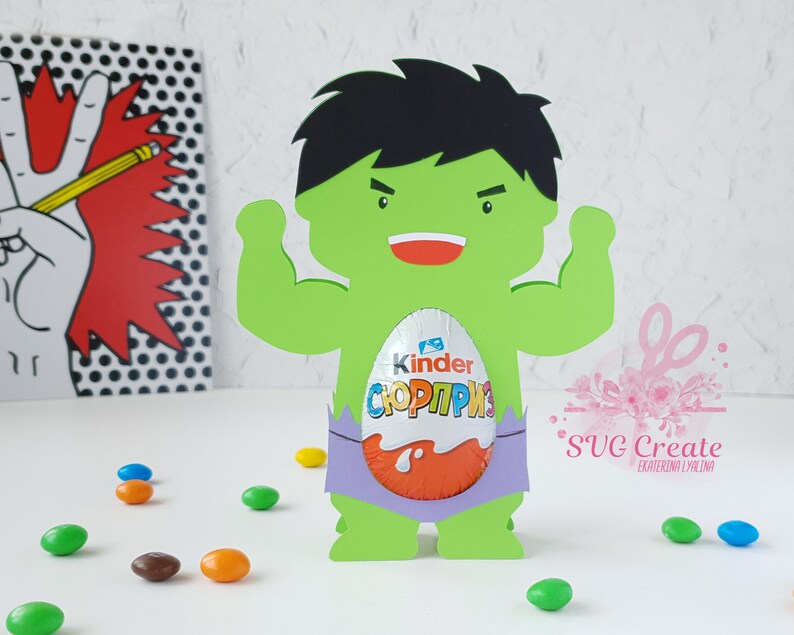 Download Kinder surprise egg holder svg cutting file Hulk template ...