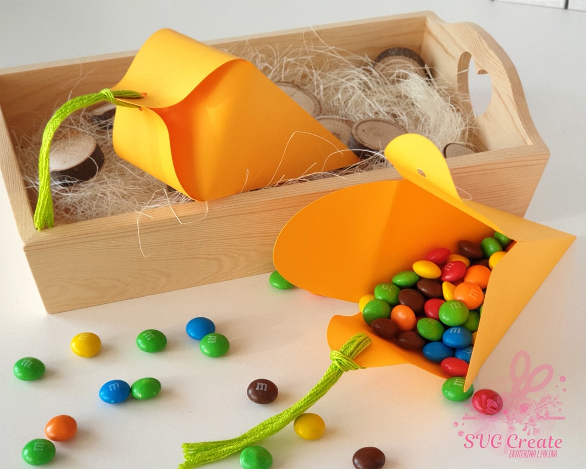 Carrot Box Template Carrot Box Pdf Carrot Favor Box Easter | Etsy