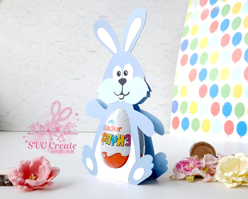 Download Kinder surprise egg holder svg cutting file Bunny template ...