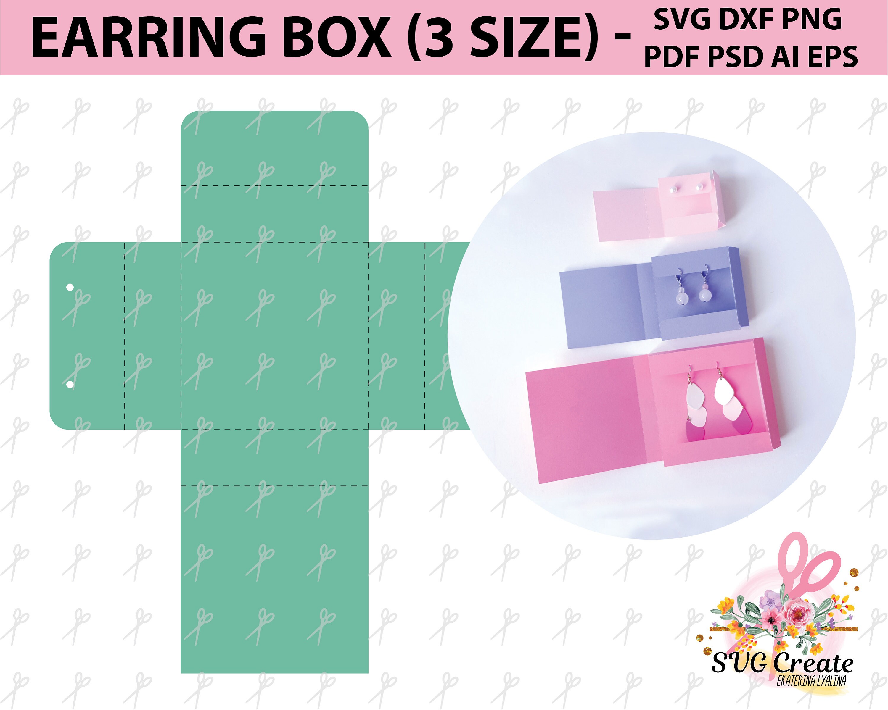 Download Earring card earring display pdf earring organizer favor | Etsy Earring card earring display pdf earring organizer favor | Etsy